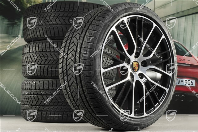 21-inch winter wheels set "Exclusive Design Sport", rims 9,5 J x 21 ET71 + 10,5 J x 21 ET71 + Pirelli Sottozero III winter tires 275/35 R21 + 315/30 R21, black high gloss
