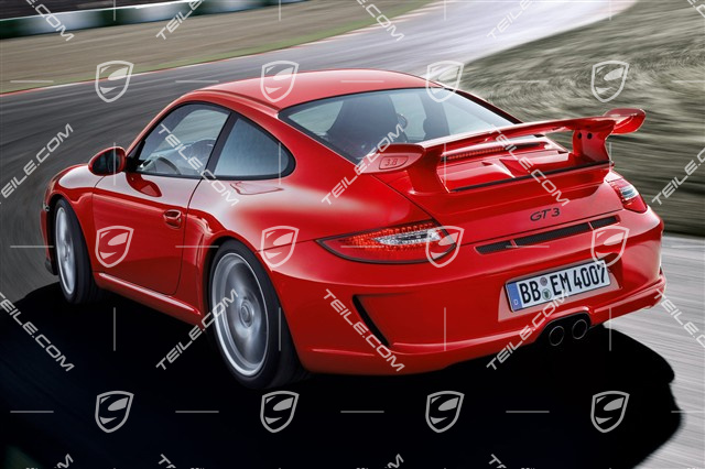 GT3 Facelift 2009- Spoiler tylny, kompletny (maska silnika + spoiler + 2 wloty powietrza + listwa + 2 kratki)