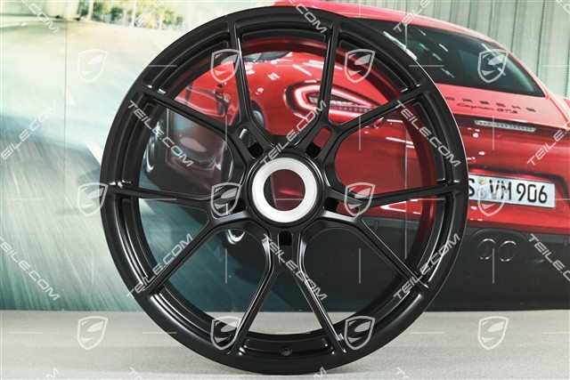 20"+21" GT3 Felgen Satz, 9,5J x 20 ET46 + 12J x 21 ET45, schwarz seidenmatt