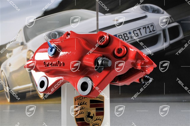 Fixed calliper without pads, red, Turbo 3,6, R