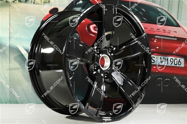 20-inch wheel rim set Carrera Sport, 8,5J x 20 ET57 + 10,5J x 20 ET51, black high gloss