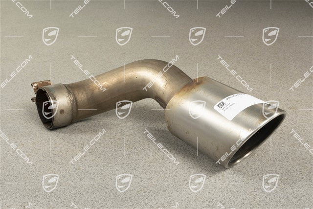 S, exhaust system tail pipe, outer, R