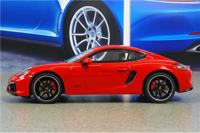 GT SPIRIT Porsche Cayman GTS (981C), red, scale 1:18