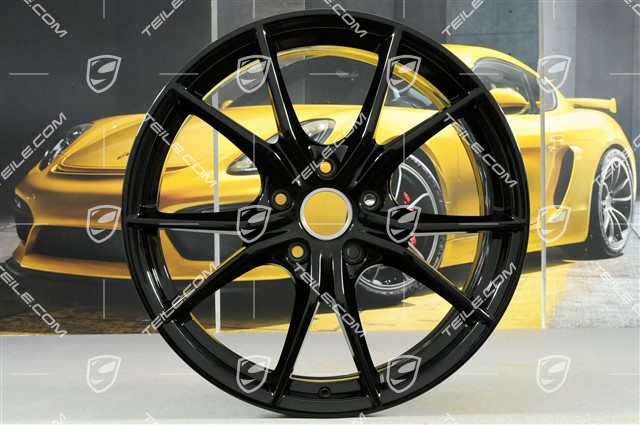 20" Felge Carrera S (IV), 8,5J x 20 ET49, Tiefschwarz Metallic