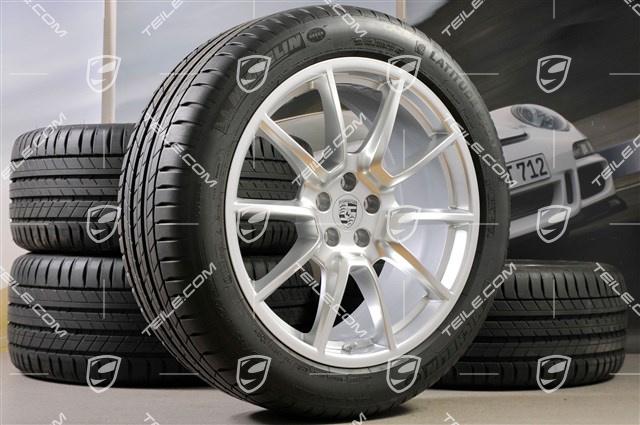 20" "Macan SportDesign" koła letnie komplet, felgi 9J x 20 ET26 + 10J x 20 ET19, opony letnie 265/45 R 20 + 295/40 R 20, z czujnikami ciśnienia RDK