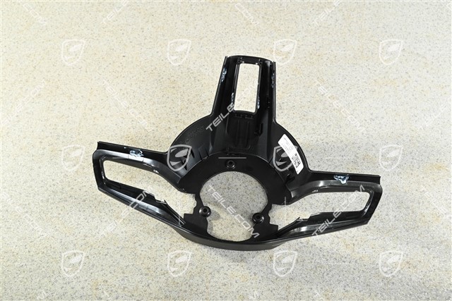 Osłona tylna podgrzewanej kierownicy z łopatkami, czarna