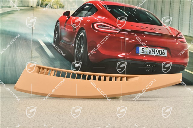 Dashboard defroster trim / cover, Leather Luxor Beige, L