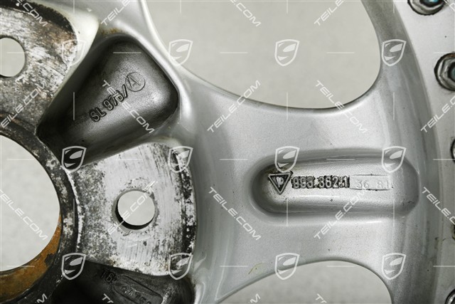 18" Carrera RS rim, Speedline, 8J x 18 ET52, signs of wear, in need of restoration