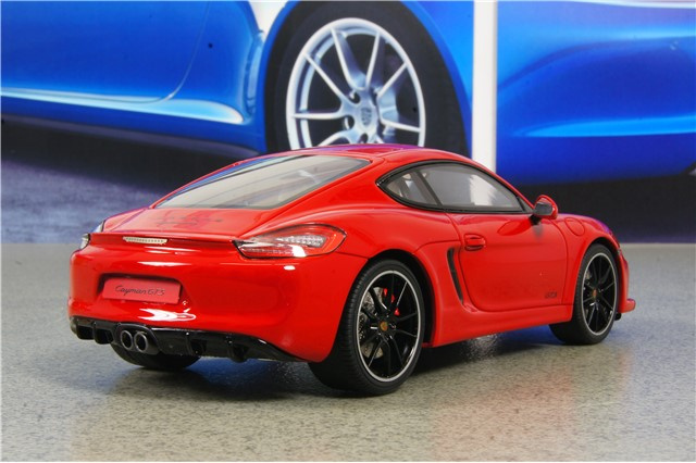 GT SPIRIT Porsche Cayman GTS (981C), red, scale 1:18