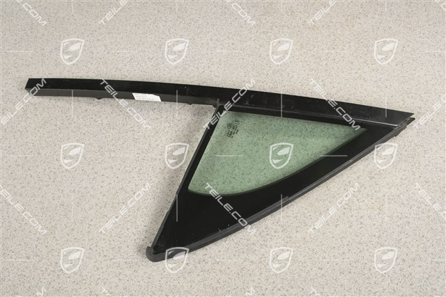 Quarter window, front door, front, Privacy heat insulating glass, Clear, R