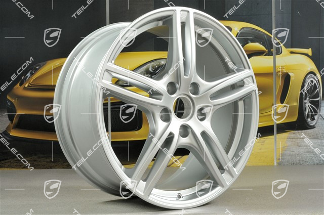 20-inch wheel rim set Panamera Turbo, 9,5J x 20 ET71 + 11,5J x 20 ET68, Brilliant chrome
