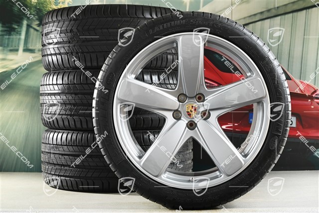 21" koła letnie, komplet, Sport Classic, felgi 9,5J x 21 ET27 + 10J x 21 ET19 + opony letnie Michelin 265/40 R21 + 295/35 R21, z czujnikami ciśnienia