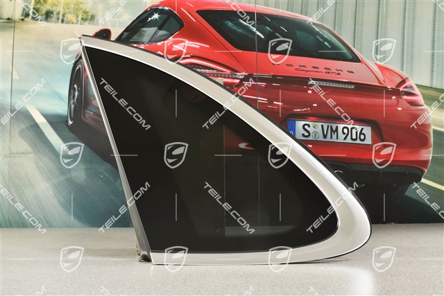 Szybka boczna, przyciemniana AS3, z anteną, Aluminium pakiet, L
