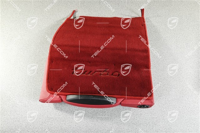 Back seat backrest, Rear, Leather, Boxster red, Coupe/ Targa, R