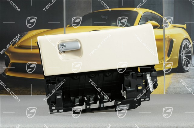 Schowek na rękawiczki kompletny, skóra kremowa Cream Schowek na rękawiczki kompletny, skóra kremowa Cream