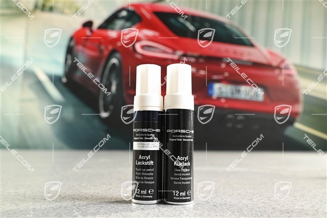 Paint touch-up applicator base coat + clear coat, Midnight blue metallic M5F