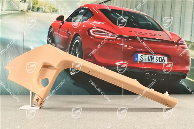 Tapicerka słupka-A, część dolna, beżowa, L