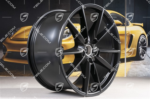 21" Felge Carrera S, 11J x 21 ET66, schwarz seidenmatt