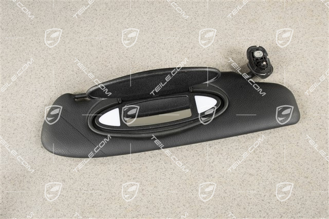 Sonnenblende, Coupe, Kunstleder, schwarz, R