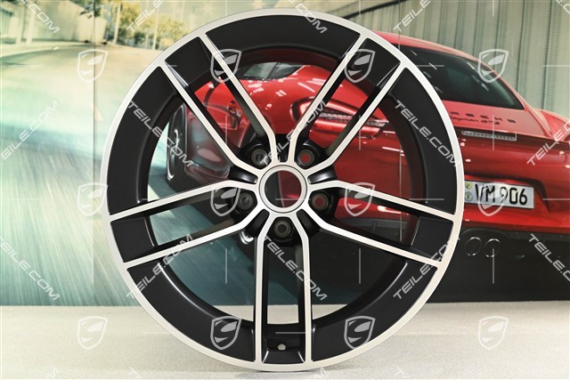 21" Carrera Exclusive Design Felge, 11,5J x 21 ET79, schwarz seidenmatt