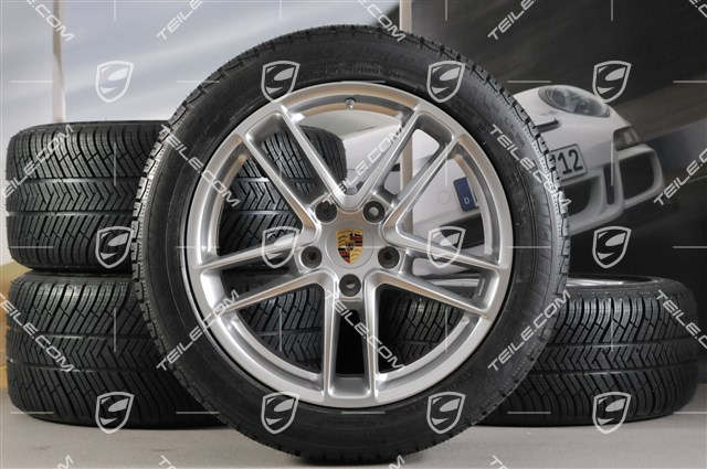 19" Panamera TURBO II Winterräder Satz, Felgen 9J x 19 ET 60 + 10J x 19 ET61 + NEUE Reifen Michelin Pilot Alpine 3, 255/45 R19+285/40 R19,  ohne RDK