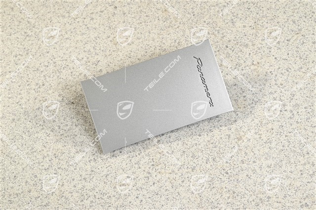 Blende für mittelkonsole hinten, Silbergrau