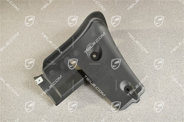 Wheel well housing cover, lower part, rear, black, C2/C2S, R