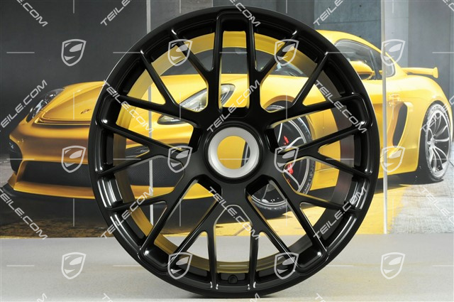 20" Felge Turbo S, Zentralverschluss, für GTS, 11,5J x 20 ET48, Schwarz-Matt