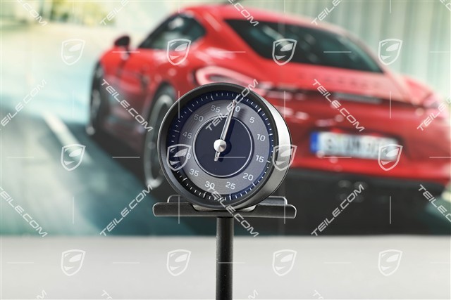 Stoppuhr mit Digitaluhr Dunkel Silber Zifferblatt, Sport Chrono