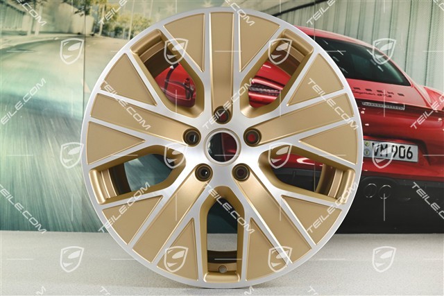 20" Felga Taycan Turbo Aero, 11J x 20 ET60, Aurum
