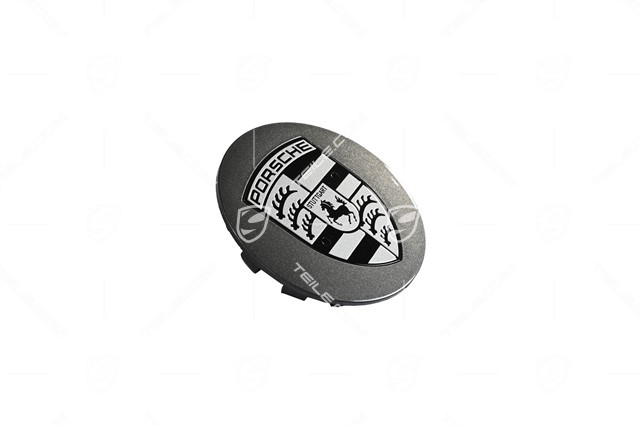 Radzierdeckel Satz, konvex, Wappen schwarz-weiß, Titanium Dark