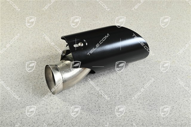 Endrohr auspuffanlage, schwarz, außen, GTS, R