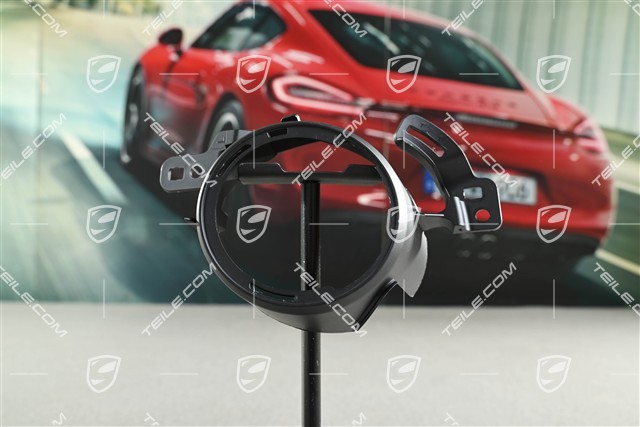 Cover, additional headlamp, Cayman S, Black matte, L