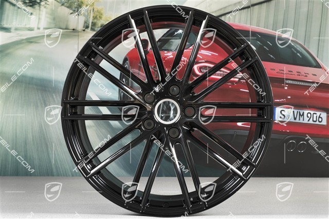 22-inch wheel rim, Turbo IV, 11,5J x 22 ET61, black high gloss