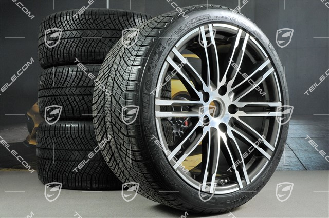 20" koła zimowe "Turbo", komplet, felgi 8,5J x 20 ET51 + 11J x 20 ET56 + opony zimowe Michelin Pilot Alpin PA4 N1 245/35 R20 + 295/30 R20, z czujnikami ciśnienia
