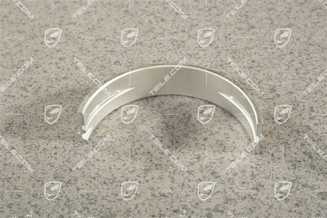 Crankshaft bearings, partial groove