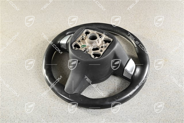 Multifunction steering wheel, black, sport chrono, (damaged leather)