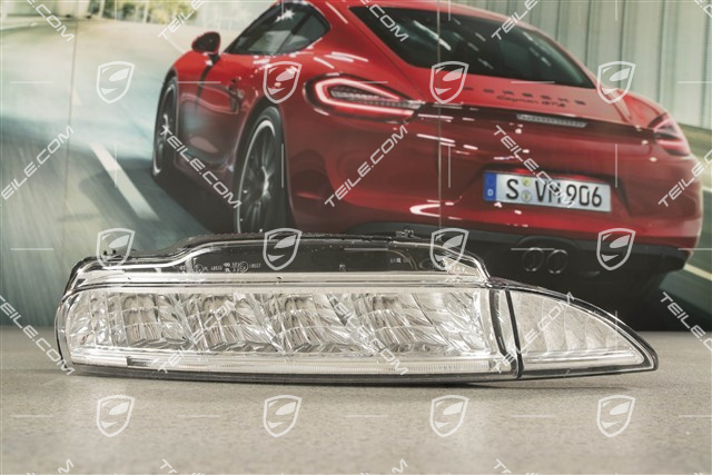 Additional headlight, LED, for xenon with dynamic curve light, scratched glass, R