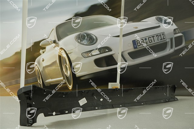 Osłona dolna progu, czarna satyna, C4 / C4S / Turbo / GT3 RS, L