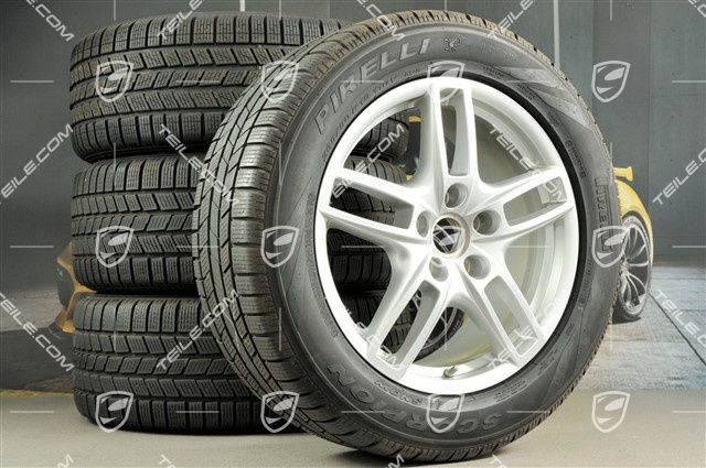 19" Cayenne Turbo Winterräder Satz, Felgen 8,5 J x 19 ET59 + Pirelli Winterreifen 265/50 R19, mit RDK Sensoren