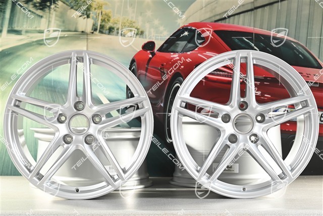 19" Carrera VI Felgensatz, 8,5J x 19 ET50 + 11J x 19 ET77, für Winterbetrieb