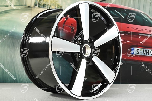 21" felga Carrera Classic, 11,5J x 21 ET79, czarny wysoki połysk