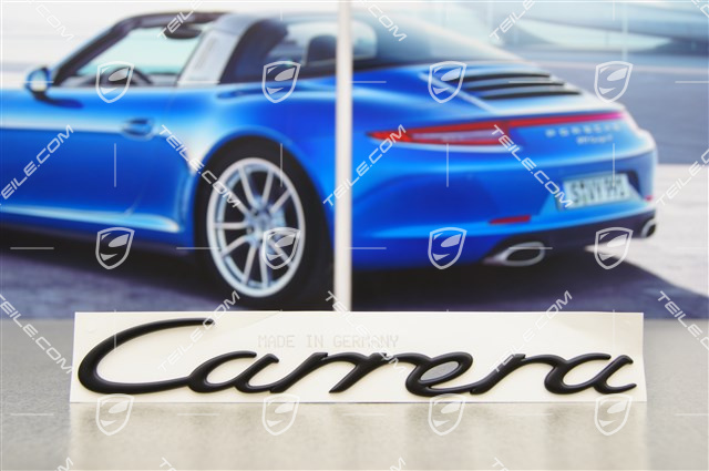 "Carrera" Schriftzug, schwarz "Carrera" Schriftzug, schwarz