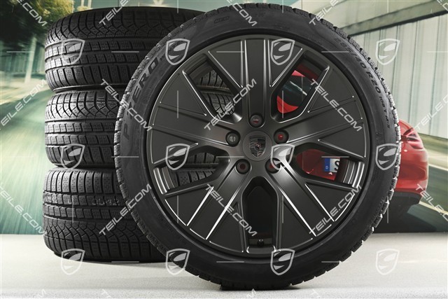 20-inch Turbo Aero winter wheel set, rims 9J x 20 ET54 + 11J x 20 ET60 + Pirelli winter tyres 245/45 R20 + 285/40 R20, Turbonite