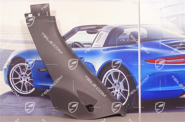 Verkleidung, hinten, Schwarz, L