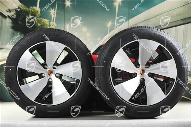 20-inch Cayenne Aero winter wheel set, wheel rims 9J x 20 ET14 + 11J x 20 ET37 + Goodyear UltraGrip Performance 3 SUV winter tyres 255/55 R20 + 305/45 R20
