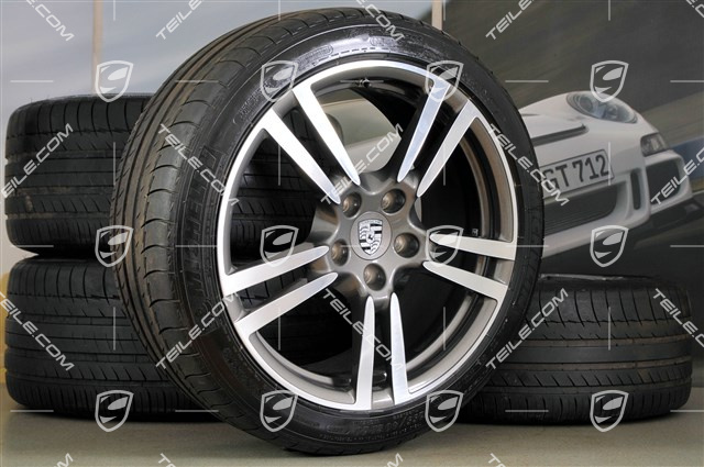 20" komplet kół letnich Turbo II, felgi 9,5 J x 20 ET 65 + 11 J x 20 ET 68 + opony 255/40 ZR 20 + 295/35 ZR20, bez czujników ciśnienia