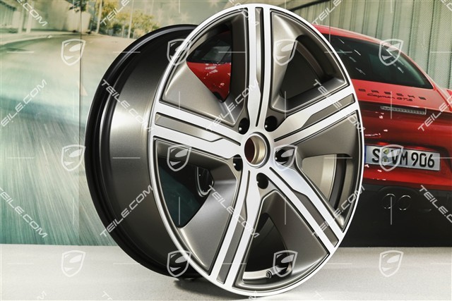 22" Felge Macan Exclusive Design, 9J x 22 ET29, Turbonite, rechts