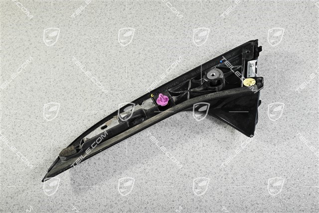 Rear spoiler trim, Black, R