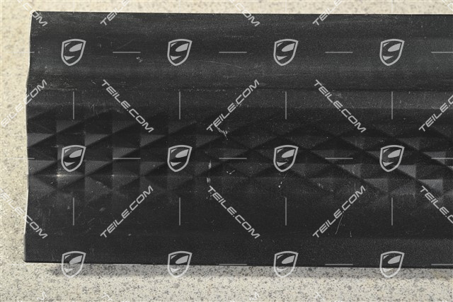 Rear door cover / trim, Matt black, R